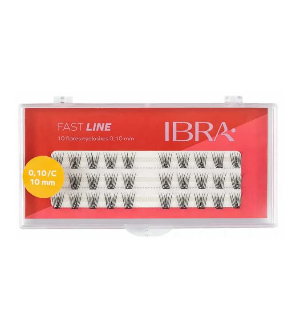 Pestañas postizas individuales Fast Line 0.10 C - 10mm>Ibra New