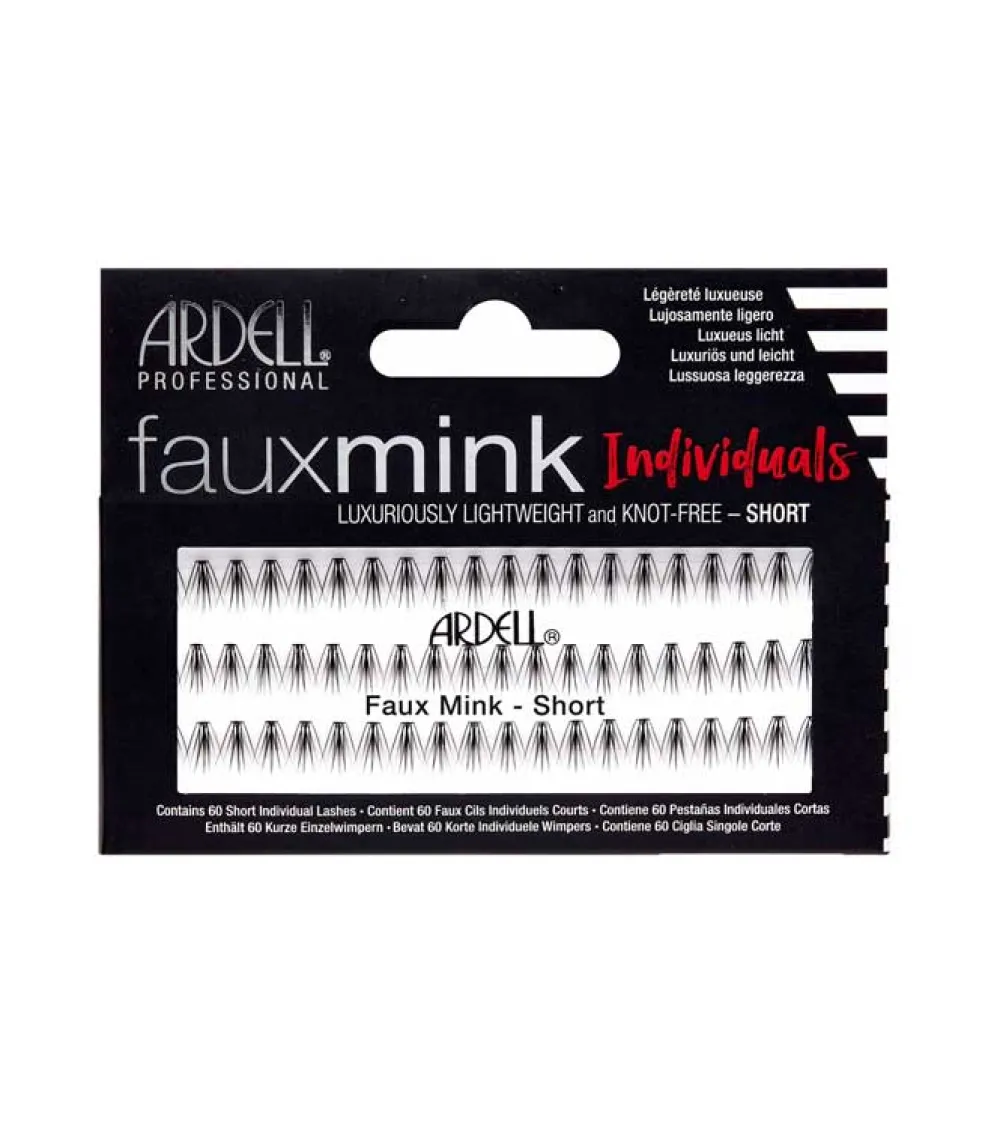 Pestañas postizas Individuales Fauxmink - Short Black>Ardell Clearance