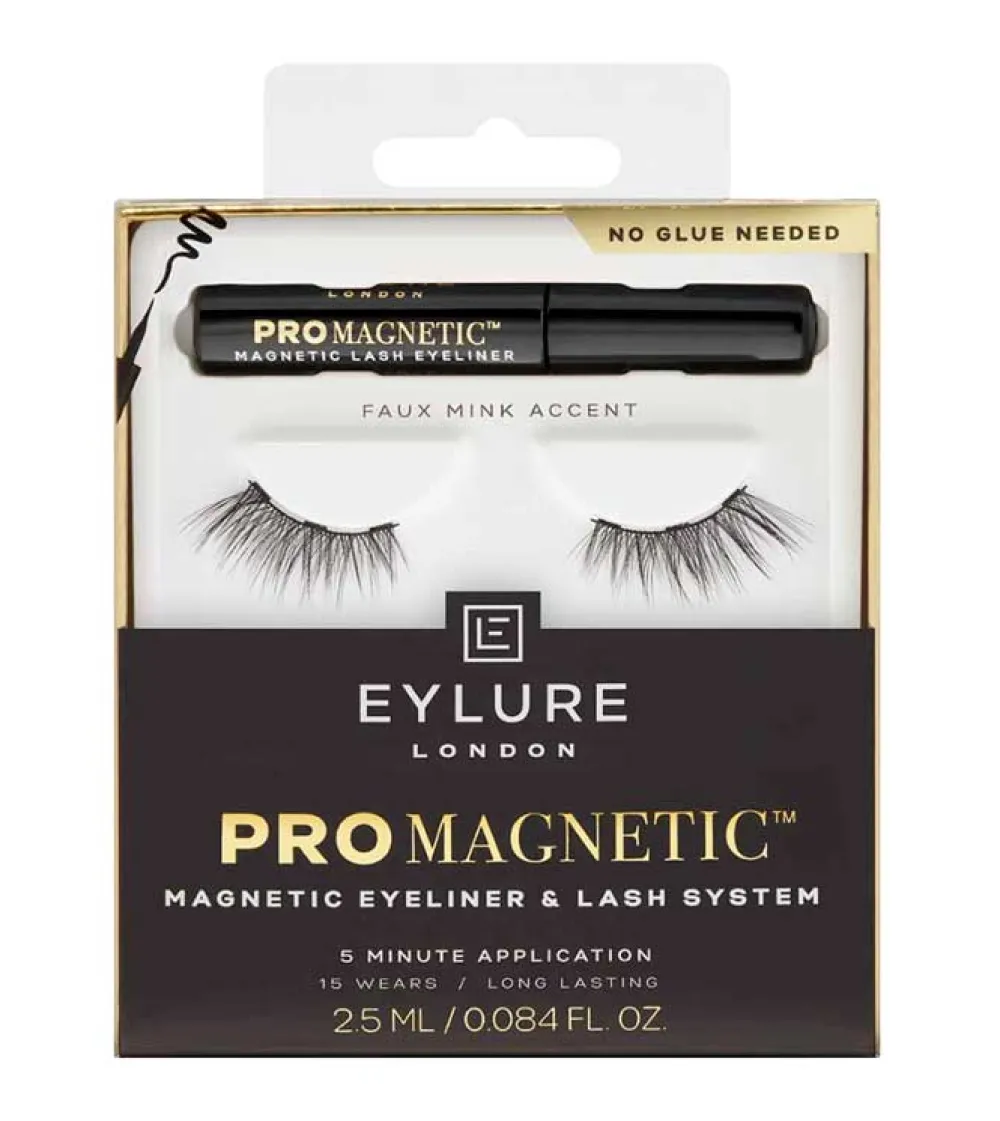 Pestañas postizas magnéticas con eyeliner Pro Magnetic - Faux Mink Accent>Eylure New