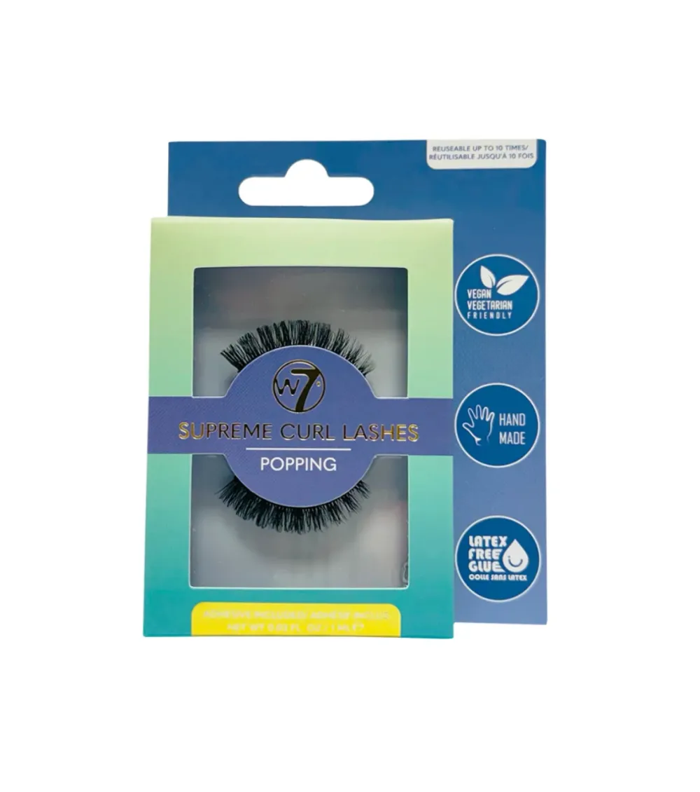 Pestañas postizas Supreme Curl Lashes - Popping>W7 Best