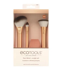 *Precious Metals* - Set de 3 brochas + Esponja>Ecotools Clearance