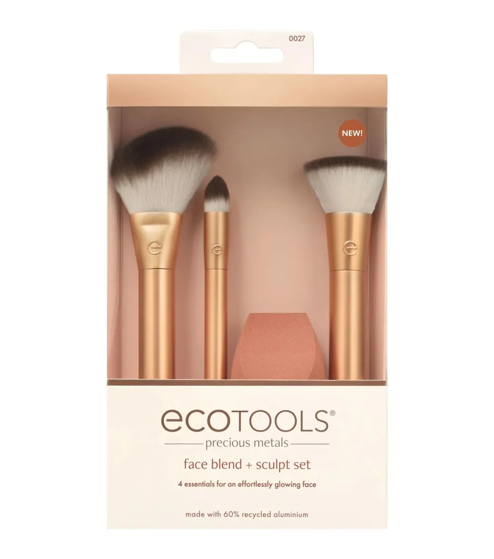 *Precious Metals* - Set de 3 brochas + Esponja>Ecotools Clearance