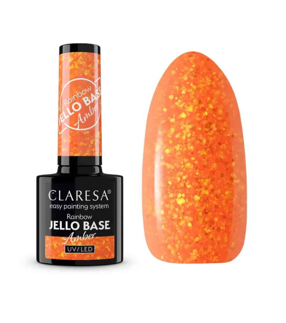 *Rainbow Jello Base* - Esmalte de uñas semipermanente - Amber>Claresa Outlet