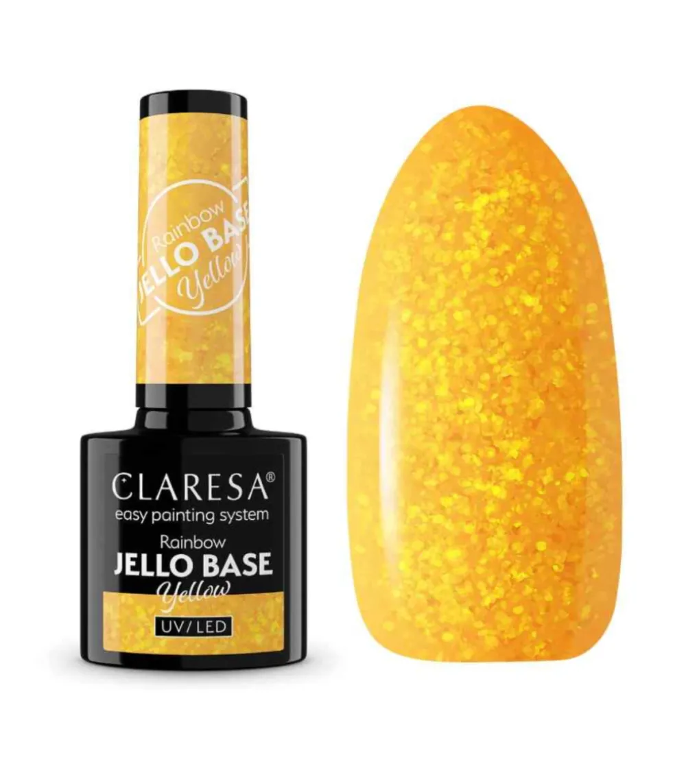 *Rainbow Jello Base* - Esmalte de uñas semipermanente - Yellow>Claresa Outlet
