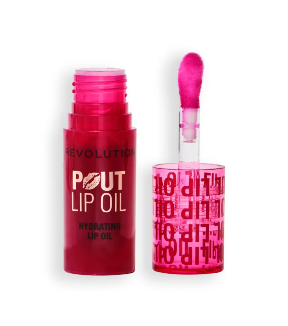 Revolution - Aceite labial Pout Lip - Cherry Red>Makeup Revolution Clearance
