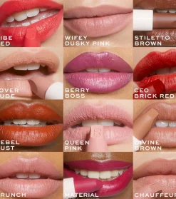 Revolution - Barra de labios satinada Lip Allure - Material Girl Wine><noscript><img width=