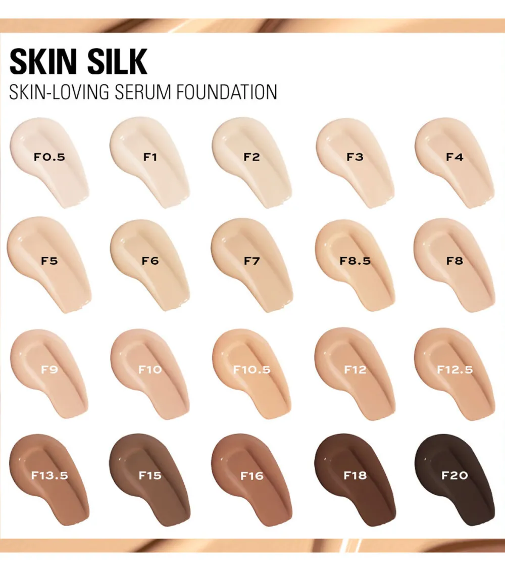 Revolution - Base de maquillaje Skin Silk Serum Foundation - F5>Makeup Revolution Online