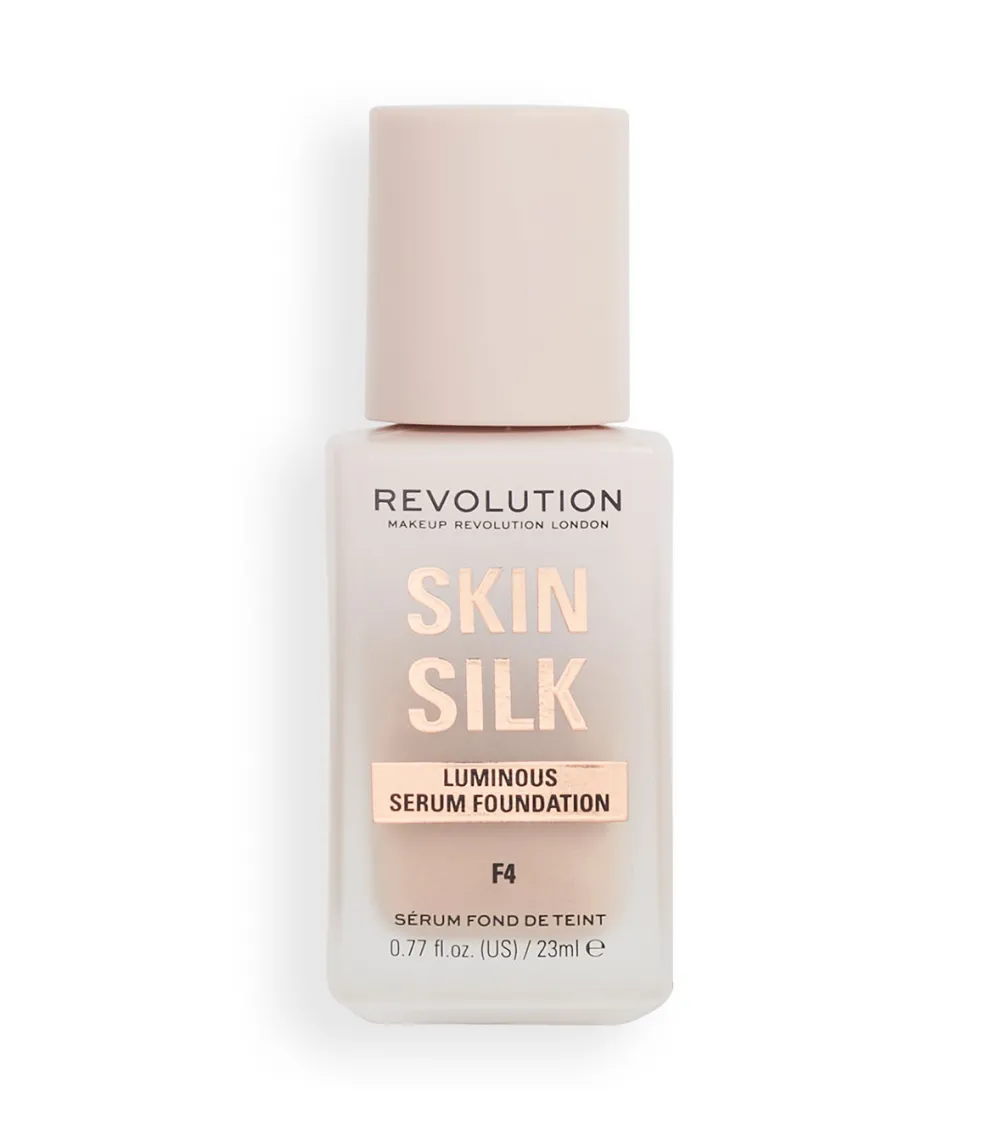 Revolution - Base de maquillaje Skin Silk Serum Foundation - F4>Makeup Revolution Outlet