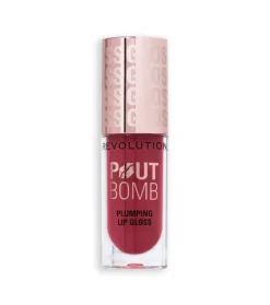 Revolution - Brillo de labios voluminizador Pout Bomb - Rosewood Rose Pink>Makeup Revolution Clearance