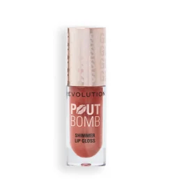 Revolution - Brillo de labios con Shimmer Pout Bomb - Nude Glow>Makeup Revolution