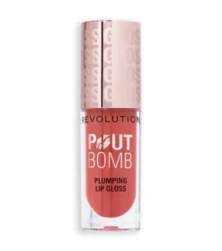 Revolution - Brillo de labios voluminizador Pout Bomb - Melba Warm Peach>Makeup Revolution Sale