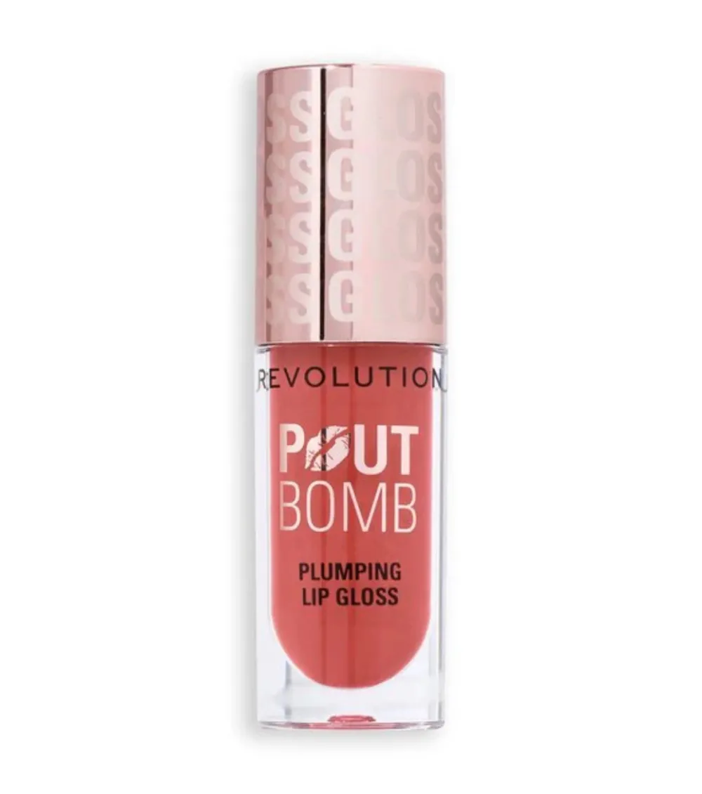 Revolution - Brillo de labios voluminizador Pout Bomb - Melba Warm Peach>Makeup Revolution Sale