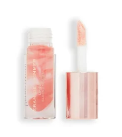 Revolution - Brillo de labios Ceramide Shimmer Lip Swirl - Glitz Nude><noscript><img width=
