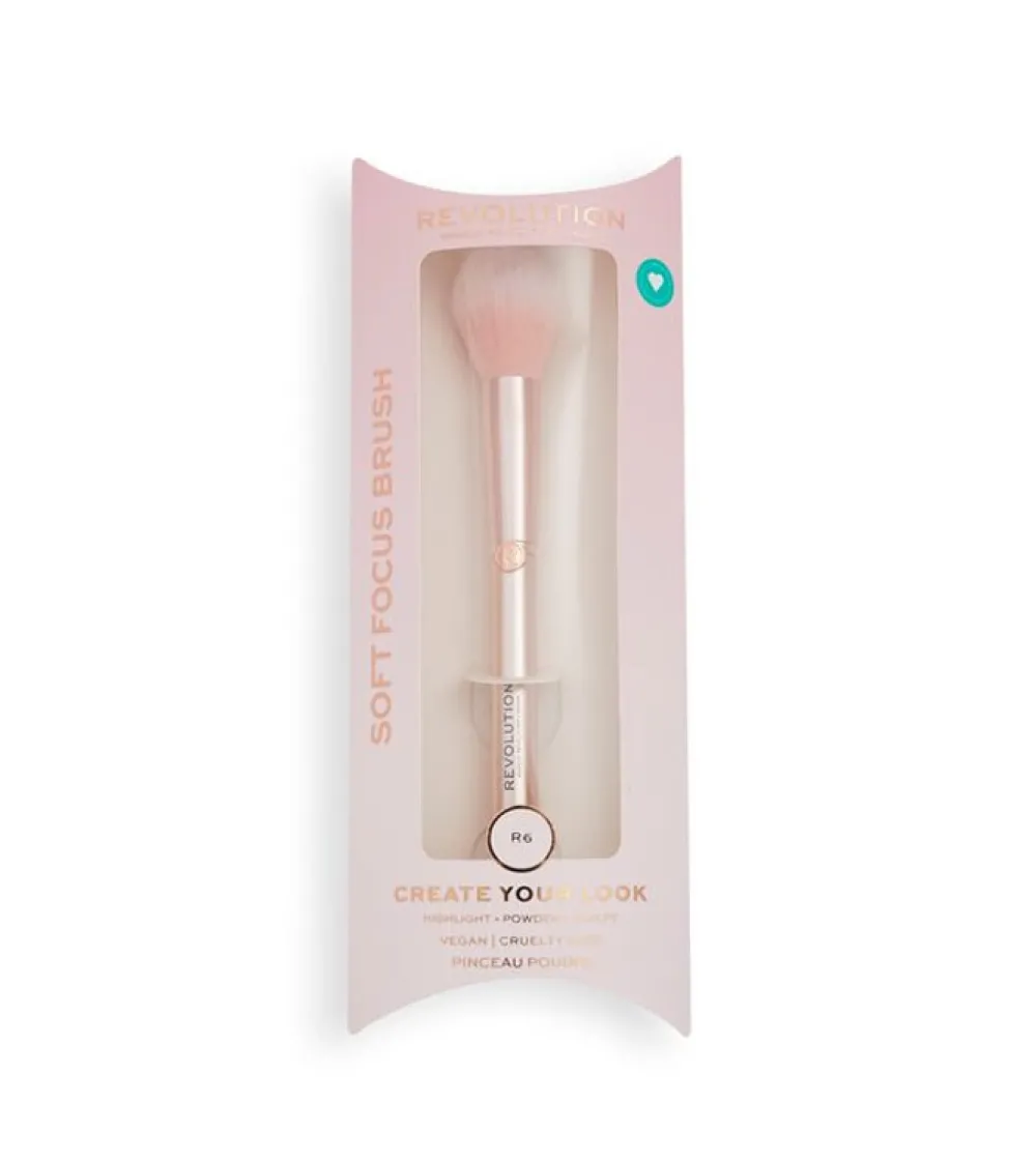 Revolution - Brocha para iluminador Soft Focus Create - R6>Makeup Revolution New