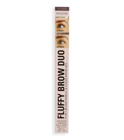 Revolution - Lápiz de cejas Fluffy Brow Filter Duo - Dark Brown><noscript><img width=