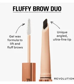 Revolution - Lápiz de cejas Fluffy Brow Filter Duo - Granite><noscript><img width=