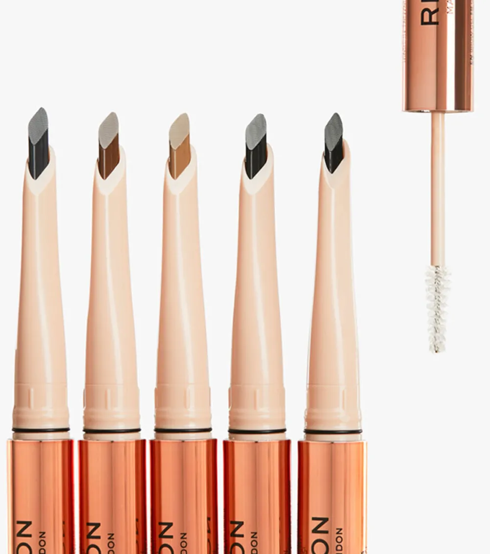 Revolution - Lápiz de cejas Fluffy Brow Filter Duo - Granite>Makeup Revolution