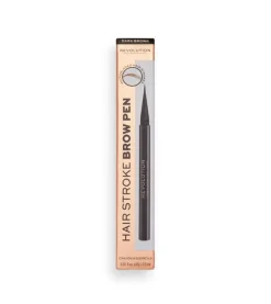 Revolution - Lápiz de cejas Hair Stroke Brow Pen - Dark Brown><noscript><img width=