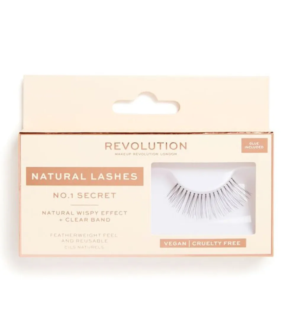 Revolution - Pestañas postizas Natural Lashes - Nº.1 Secret>Makeup Revolution