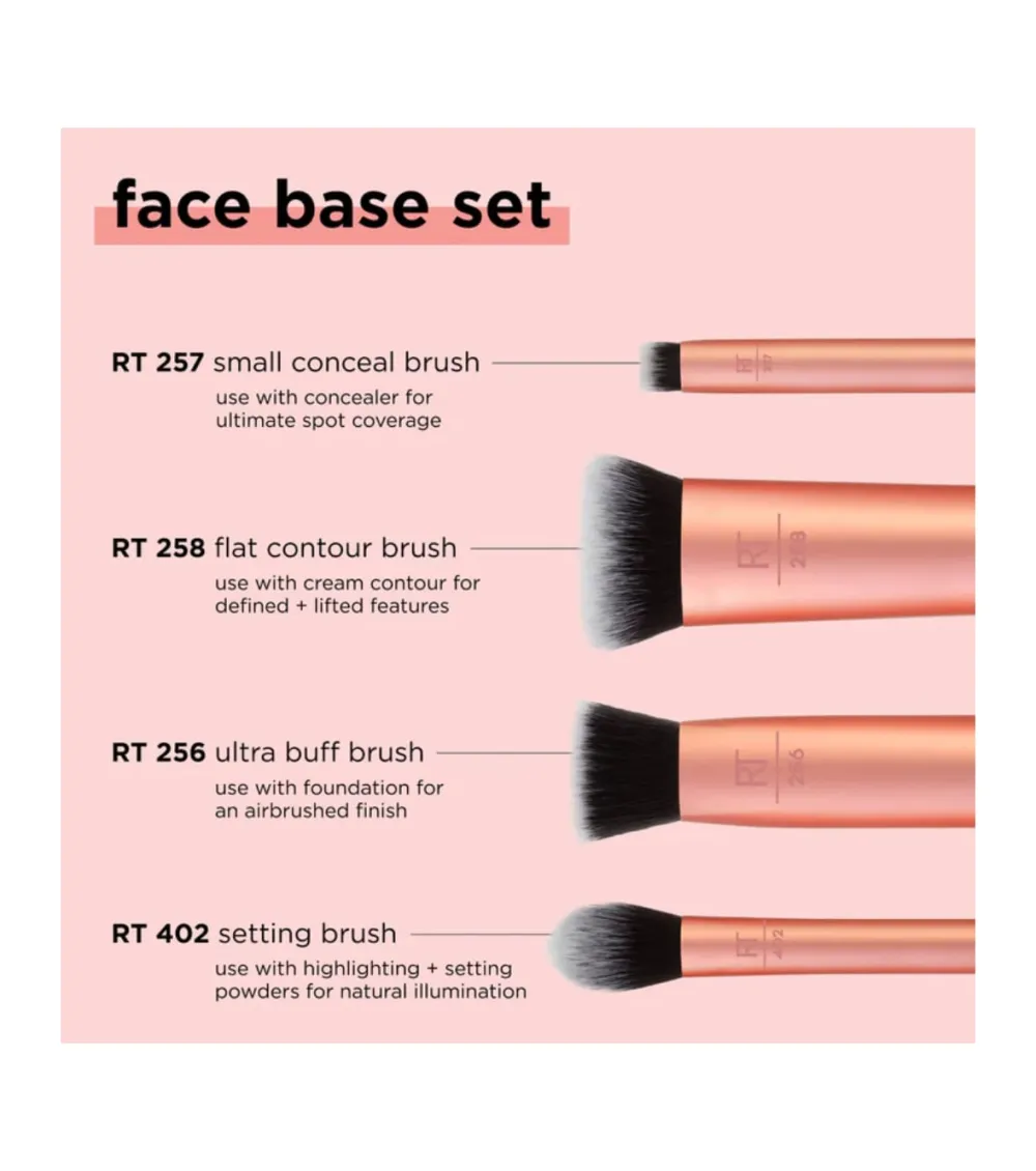 Set 4 brochas para rostro>Real Techniques Clearance