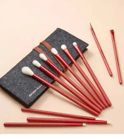 Set 11 pinceles de ojos Jade Series - Amber Red><noscript><img width=