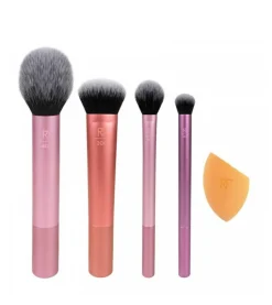 Set de brochas + esponja Everyday Essentials>Real Techniques Discount