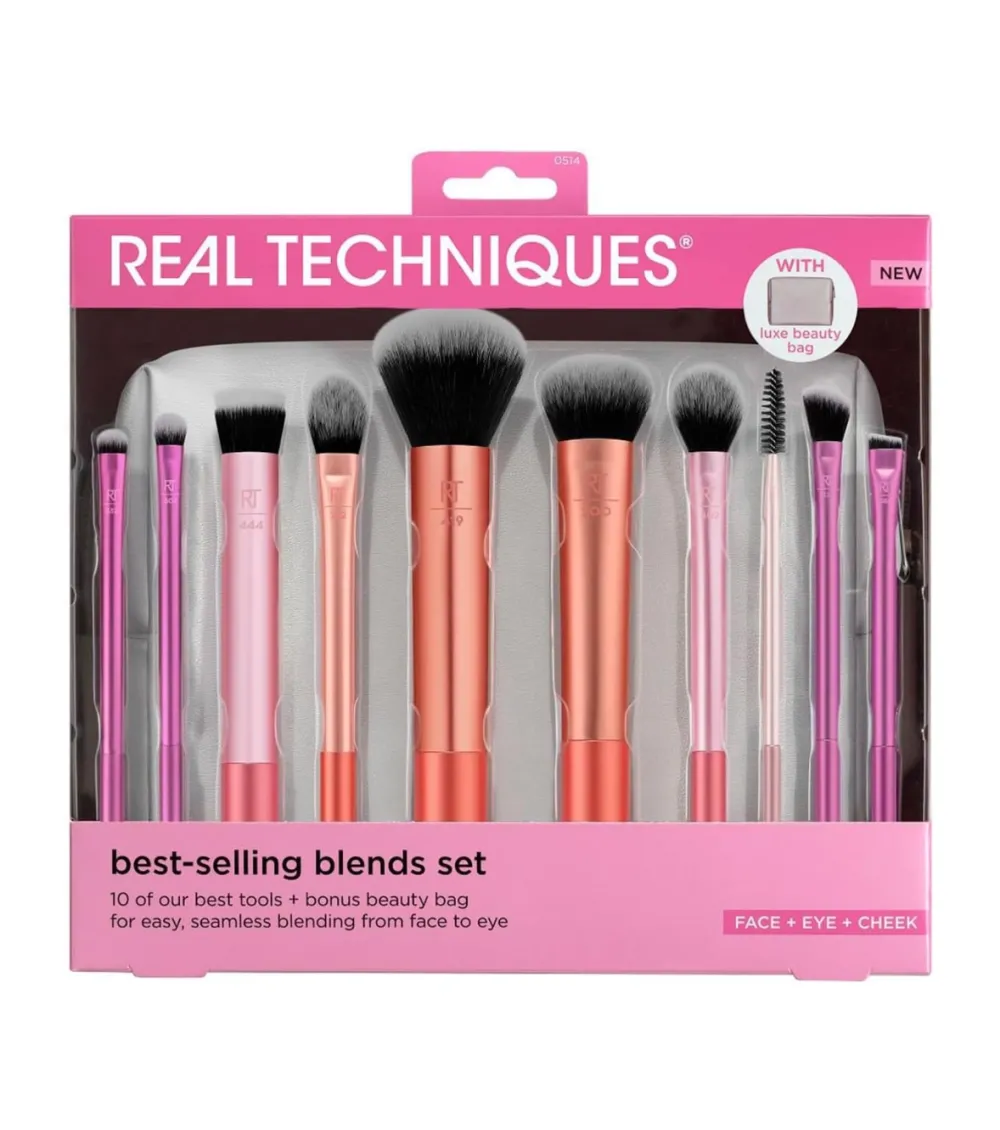 Set de brochas + neceser Best-selling Blends Set>Real Techniques Online