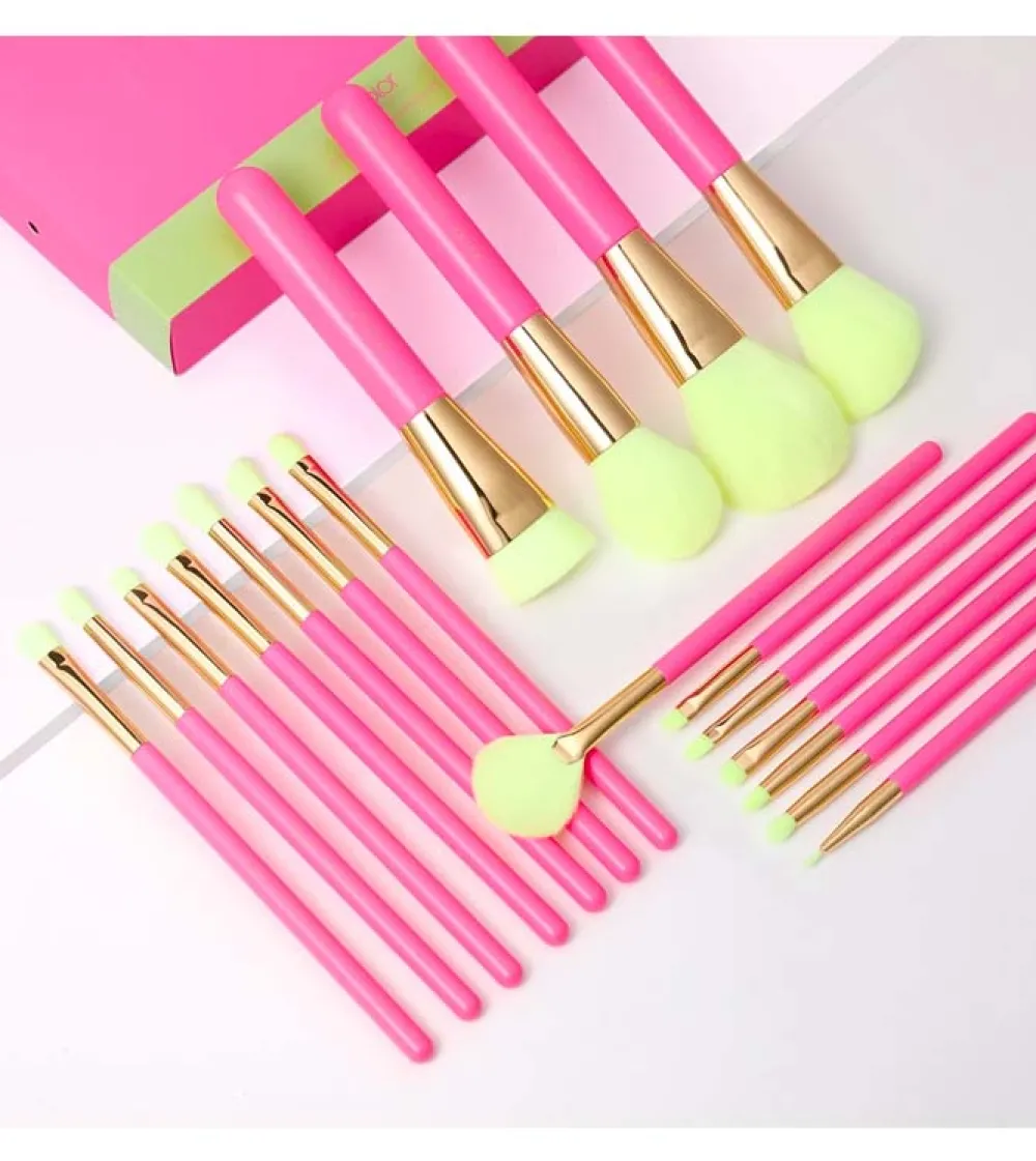 Set de Brochas (18 piezas) - Hot Pink>Docolor Discount