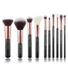 Set de brochas 10 piezas - T156: Black/Rose Gold>Jessup Beauty