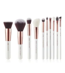 Set de brochas 10 piezas - T216: White/Rose Gold>Jessup Beauty Best