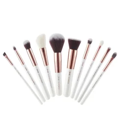 Set de brochas 10 piezas - T216: White/Rose Gold><noscript><img width=