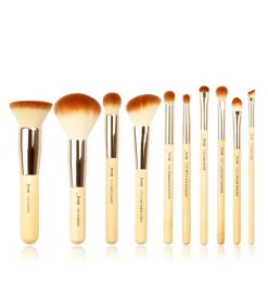 Set de brochas 10 piezas - T136: Bamboo>Jessup Beauty Outlet