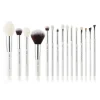 Set de brochas 15 piezas - T242: White/Silver>Jessup Beauty Clearance