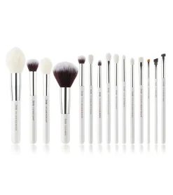 Set de brochas 15 piezas - T242: White/Silver>Jessup Beauty Clearance