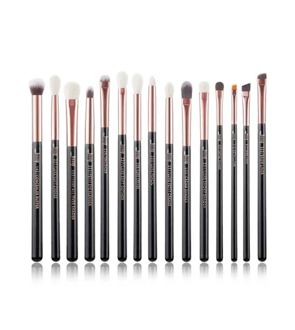 Set de brochas 15 piezas - T157: Black/Rose Gold>Jessup Beauty Discount