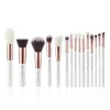 Set de brochas 15 piezas - T220: White/Rose Gold>Jessup Beauty Outlet