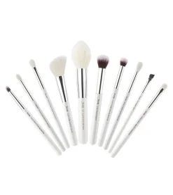 Set de brochas 10 piezas - T243: White/Silver>Jessup Beauty New