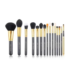 Set de brochas 15 piezas - T093: Black/Gold>Jessup Beauty Clearance