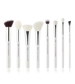 Set de brochas 8 piezas - T239: White/Silver>Jessup Beauty Outlet