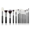 Set de brochas 15 piezas - T180: Black/Silver>Jessup Beauty Hot