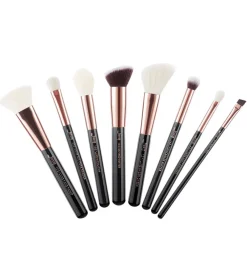 Set de brochas 8 piezas - T159: Black/Rose Gold>Jessup Beauty Discount