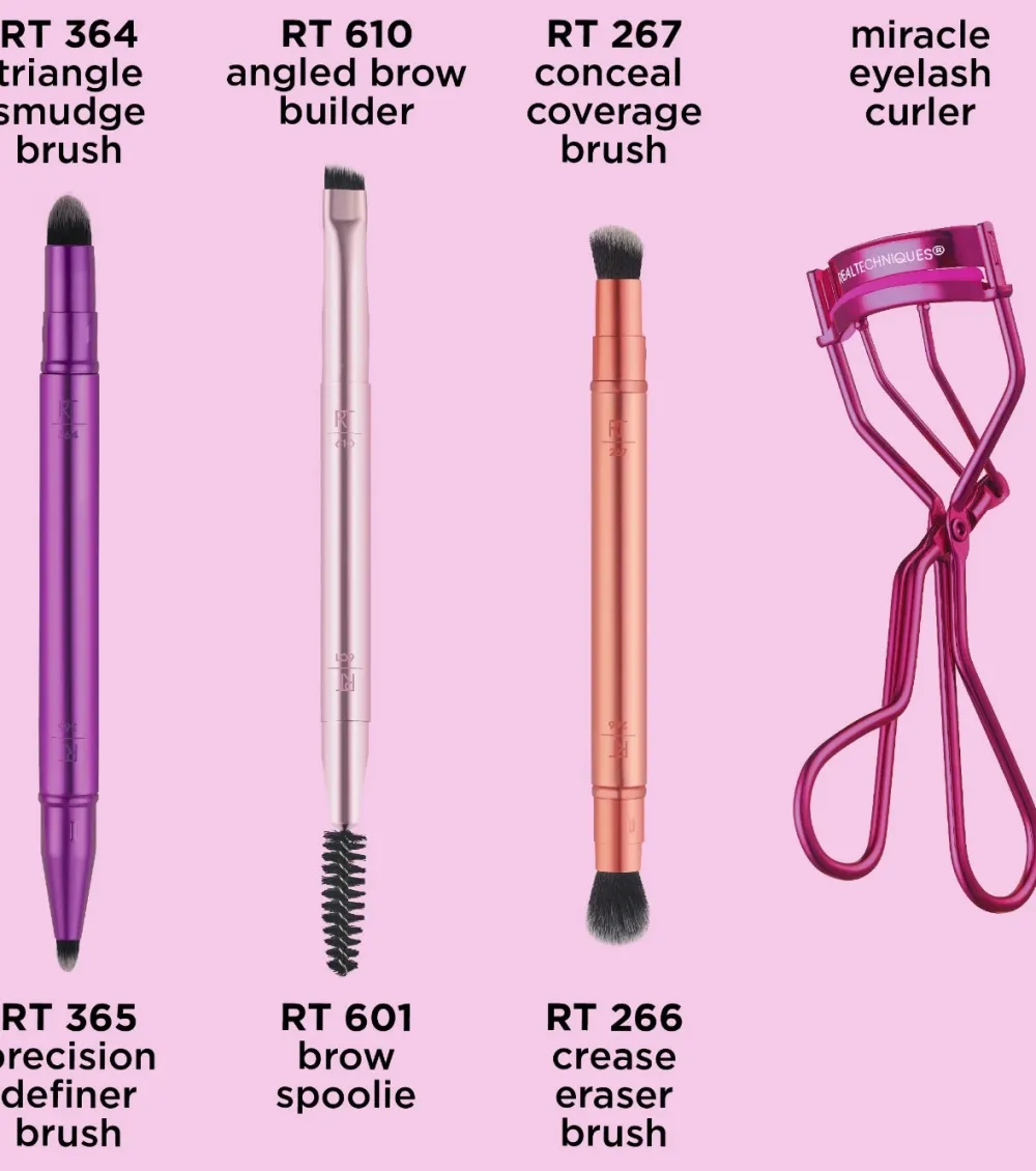 Set de brochas Double Time Brush + Lash set>Real Techniques