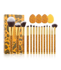 Set de brochas Leopard (15 piezas)>Docolor Hot