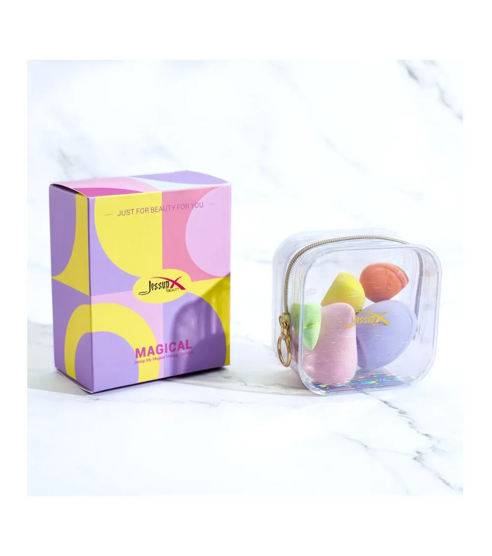 Set de esponjas y neceser My Magical Makeup Sponges>Jessup Beauty Clearance