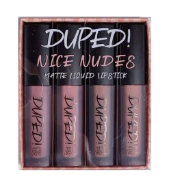 Set de labiales líquidos mate Duped! - Nice Nudes>W7 Hot
