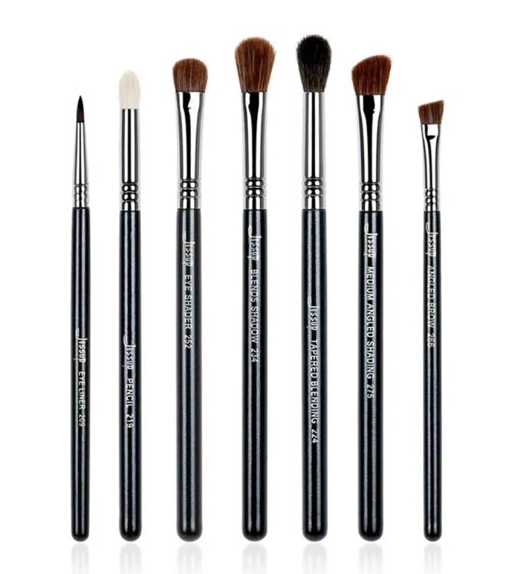 Set de Pinceles 7 piezas - T122: Black/Silver>Jessup Beauty Hot