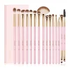 Set de pinceles para ojos Soft Pink Pro (15 piezas)>Docolor