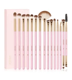 Set de pinceles para ojos Soft Pink Pro (15 piezas)>Docolor