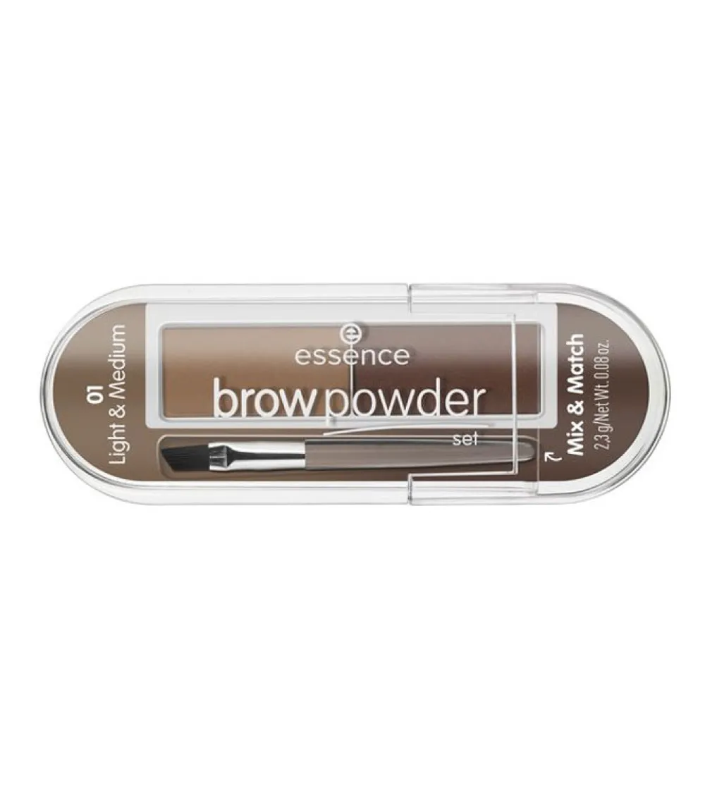 Set de polvos para cejas - 01: Light & Medium>essence New