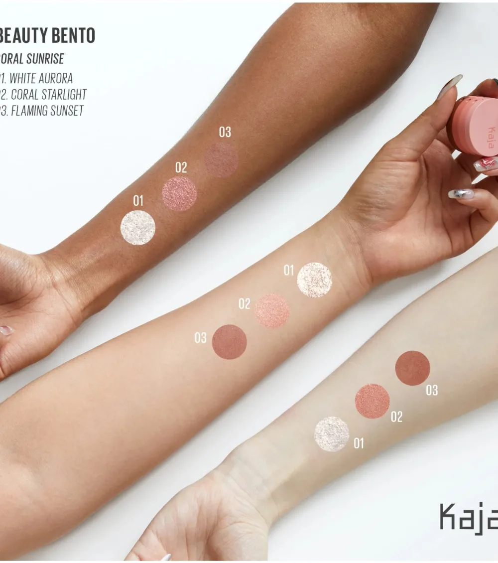 Sombra de ojos 3 en 1 Beauty Bento - Coral Sunrise>Kaja Discount